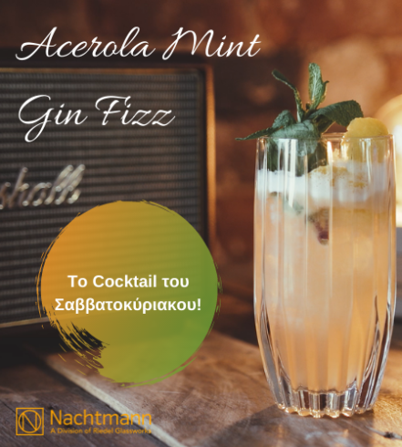 Acerola Mint Gin Fizz - Το Cocktail του Σαββατοκύριακου