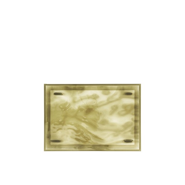 Kartell Δίσκος σερβιρίσματος πράσινος/λαδί 46x32cm σειρά Dune