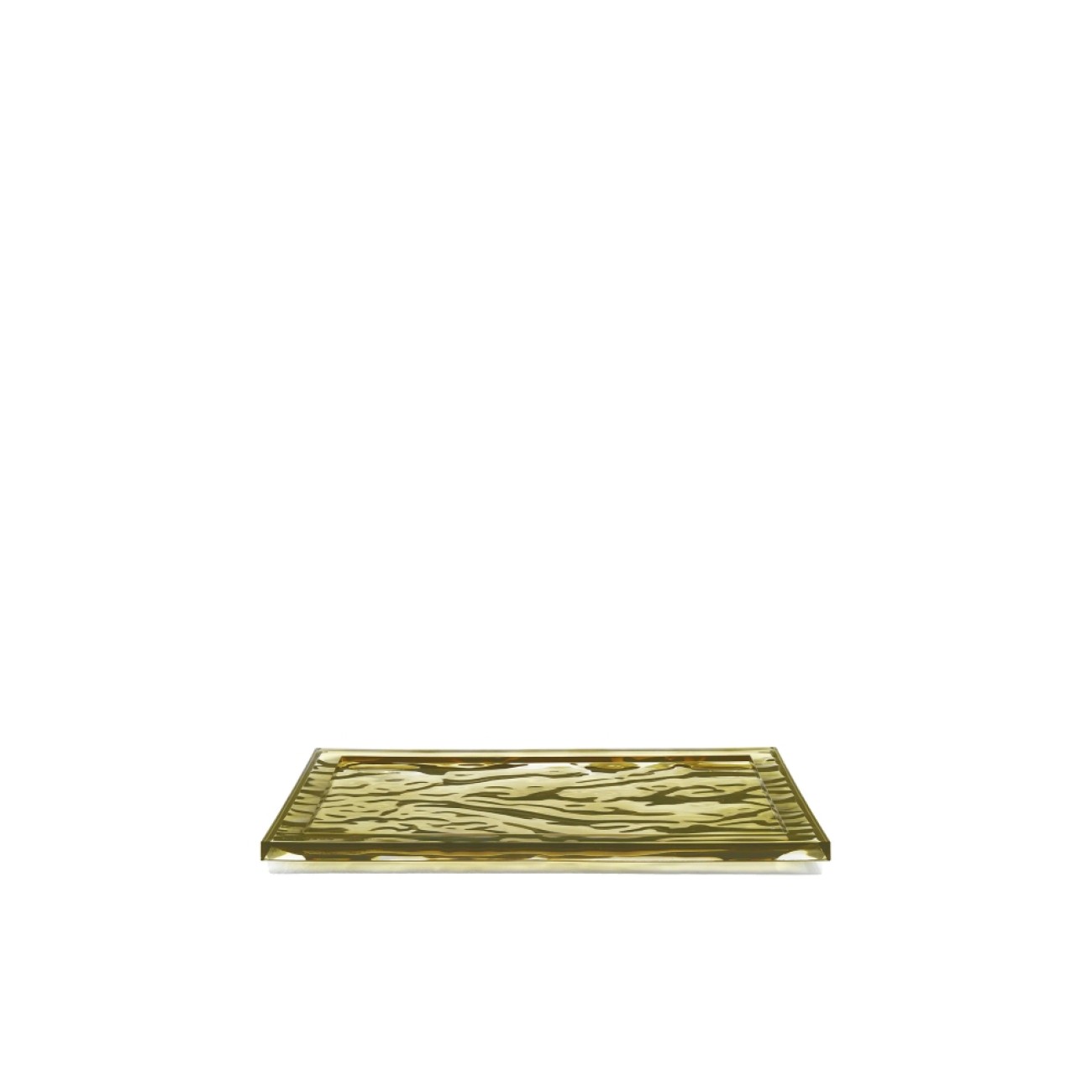 Kartell Δίσκος σερβιρίσματος πράσινος/λαδί 46x32cm σειρά Dune Δίσκοι σερβιρίσματος