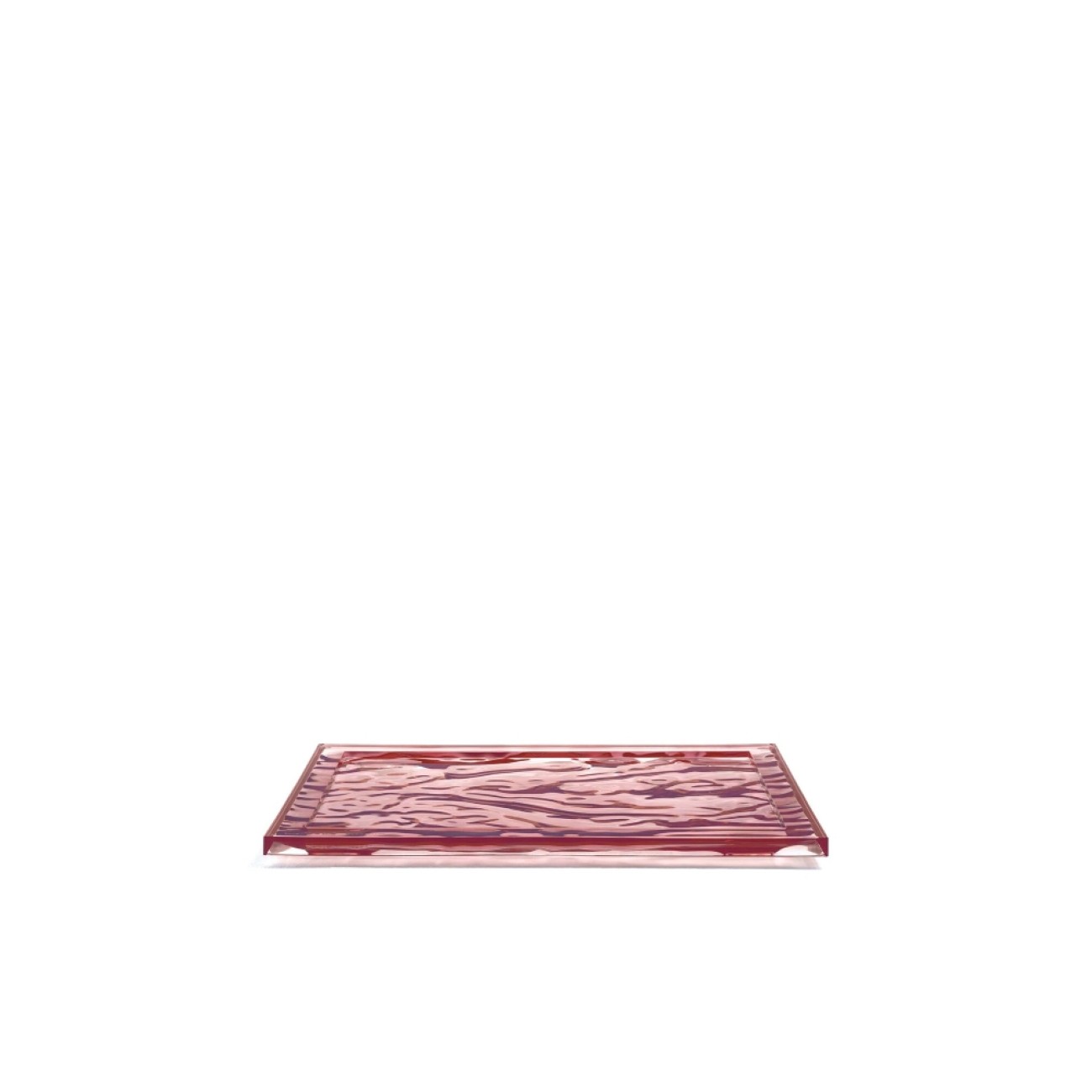 Kartell Δίσκος σερβιρίσματος ροζ 46x32cm σειρά Dune Δίσκοι σερβιρίσματος