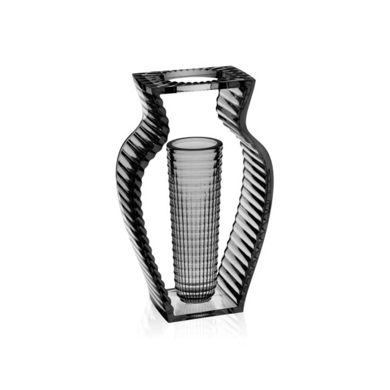 Kartell Βάζο γκρι 33εκ. σειρά I Shine Βάζα