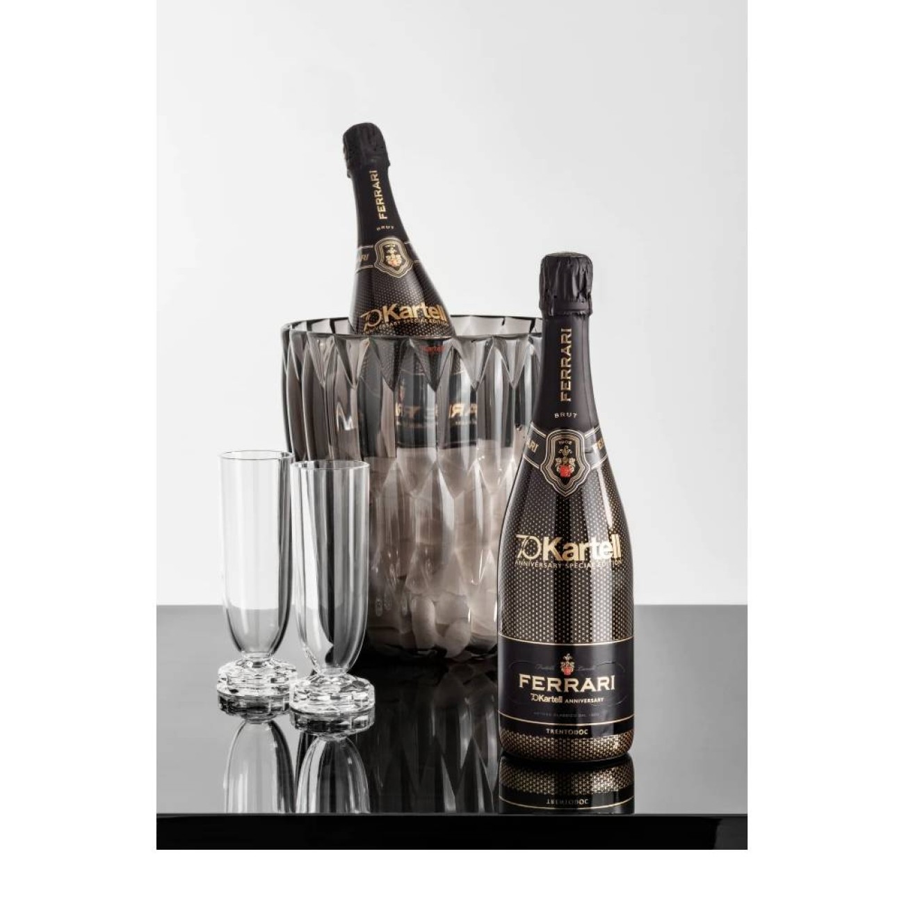 Kartell Βάζο smoke 25εκ. σειρά Jelly Βάζα