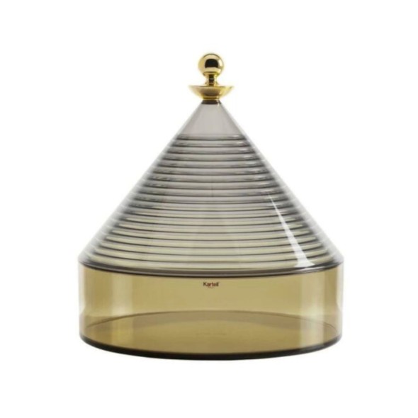 Kartell Δοχείο διάφανο/γκρι 25x27cm σειρά Trullo Kartell Δοχείο διάφανο/γκρι 25x27cm σειρά Trullo
