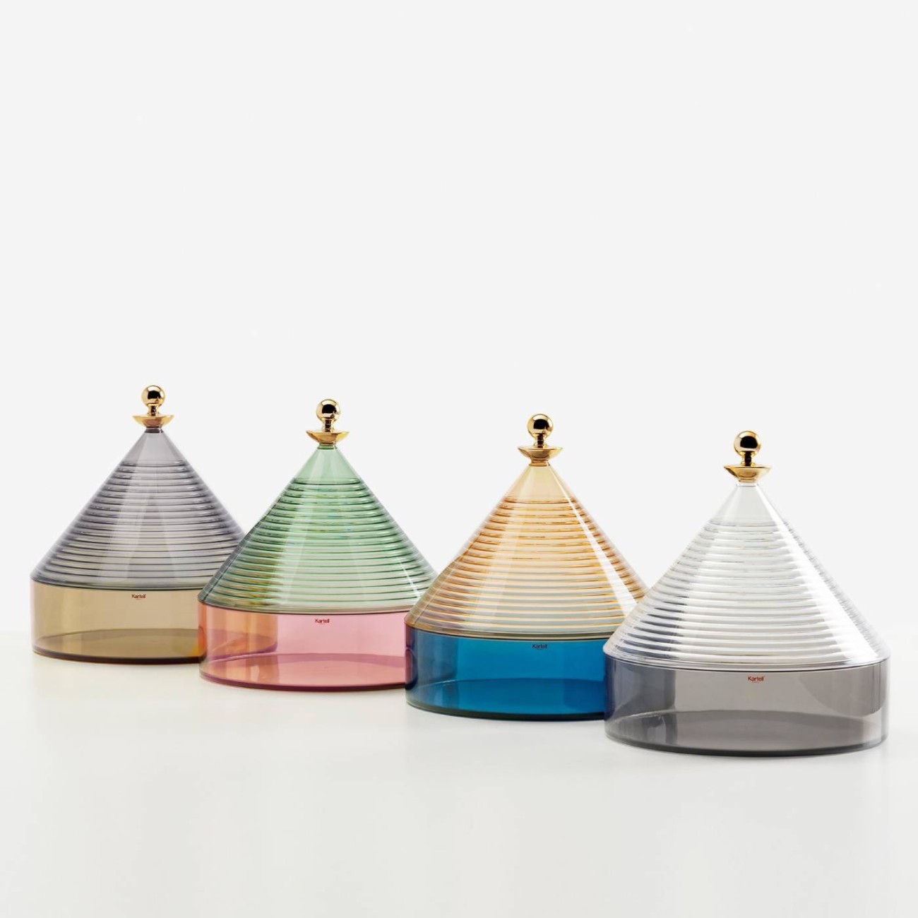 Kartell Δοχείο γκρι/πράσινο 25x27cm σειρά Trullo Μπολ