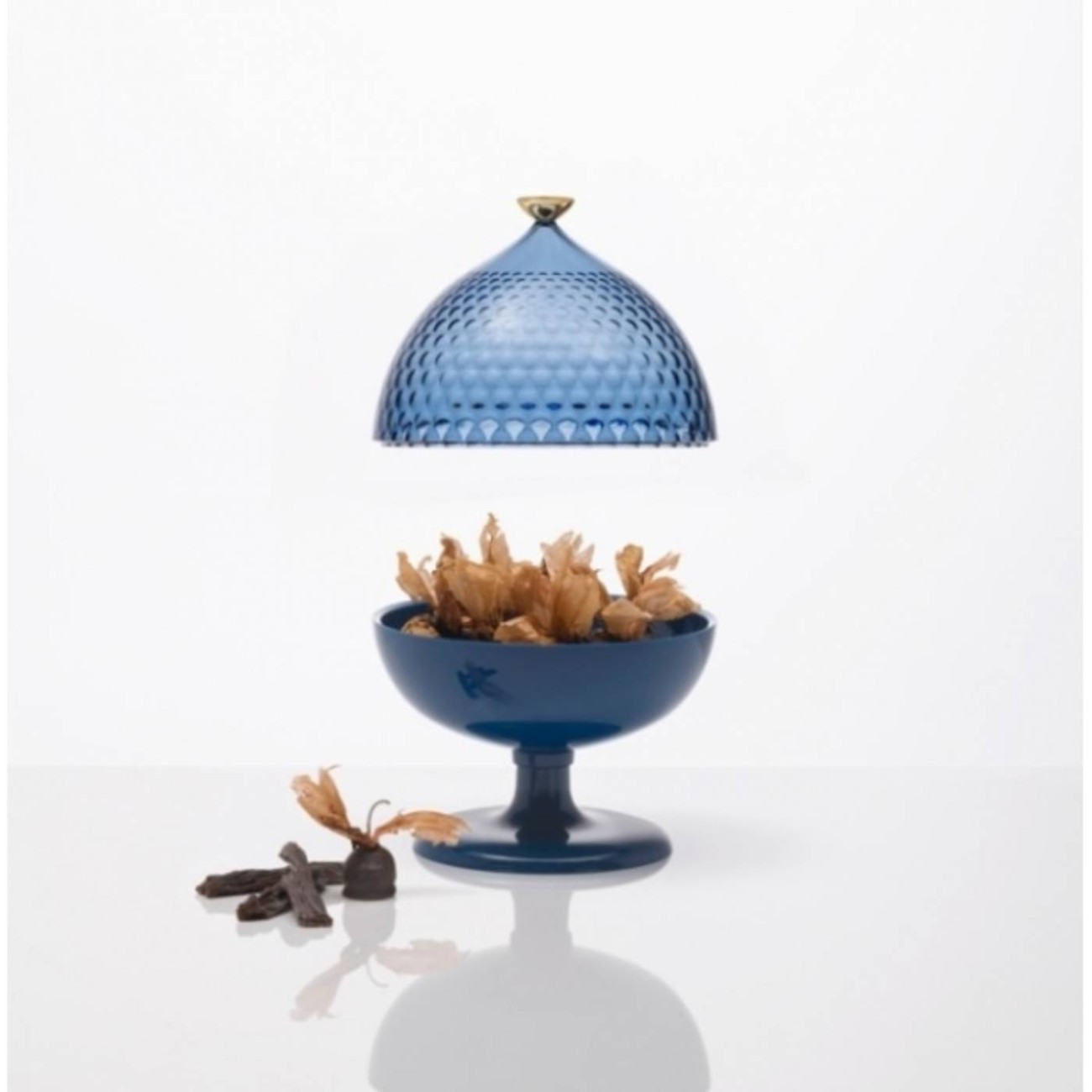 Kartell Δοχείο με πόδι Φ21/29 cm Sky Blue/Blue σειρά Pumo Μπολ