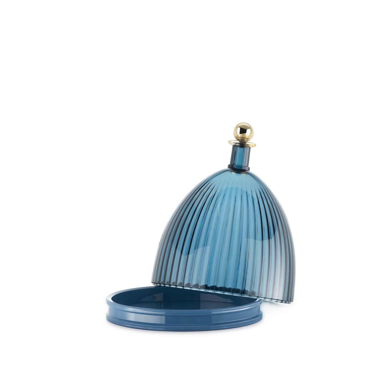Kartell Πιατέλα με καπάκι Φ24εκ/30,5 εκ. Sky blue/Blue σειρά La Coupole Μπολ/ Centerpieces