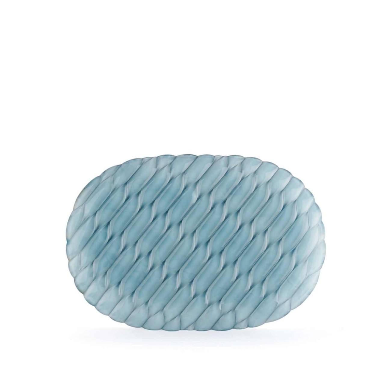 Kartell Δίσκος 36,5Χ25 εκ Mabelle Cream/Light Blue σειρά Jellies Family Δίσκοι/Πιατέλες Σερβιρίσματος