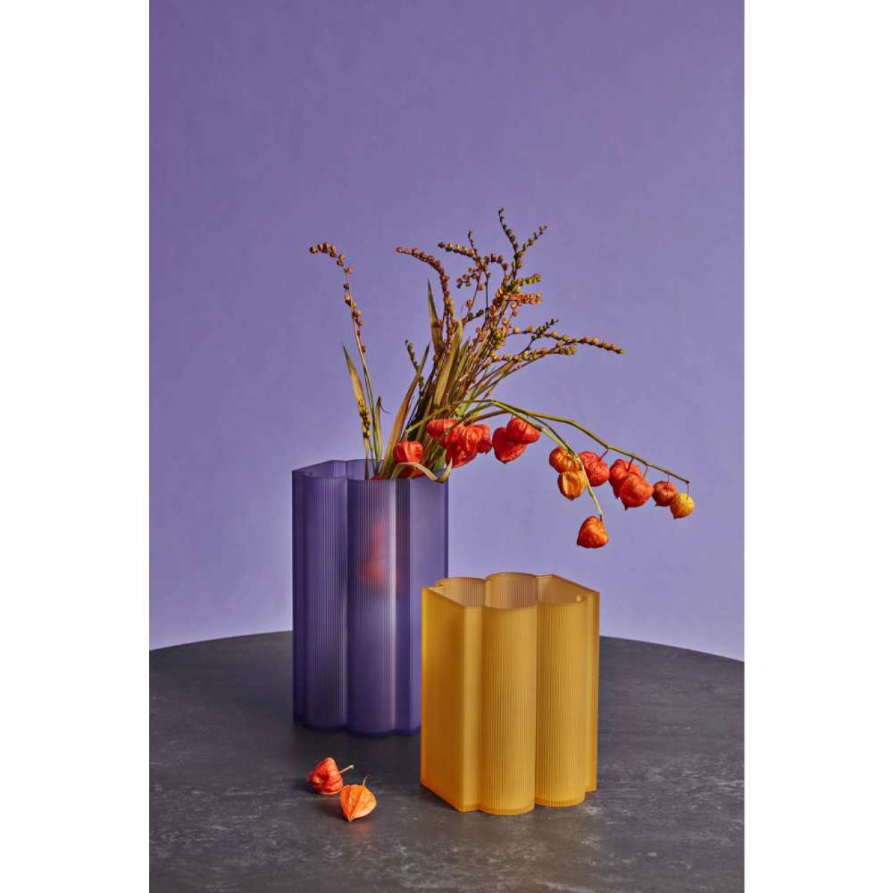 Kartell Βάζο 34 εκ. Violet σειρά Okra
 Βάζα