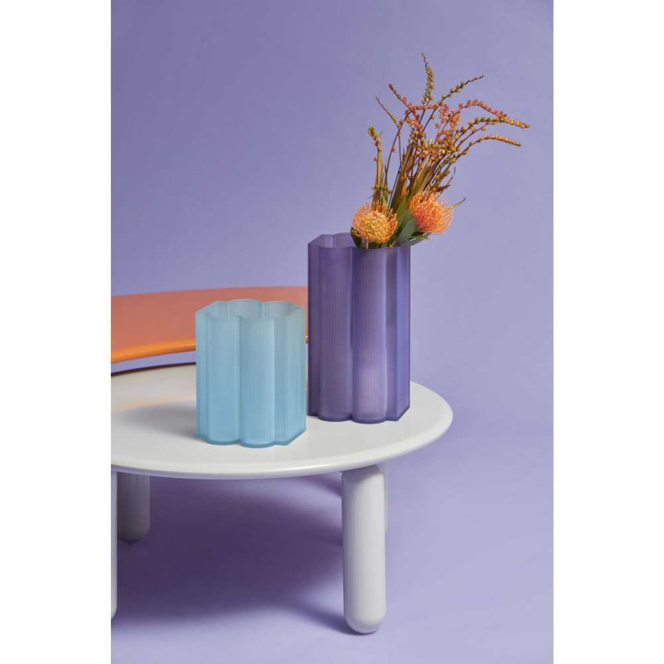 Kartell Βάζο 34 εκ. Violet σειρά Okra
 Βάζα