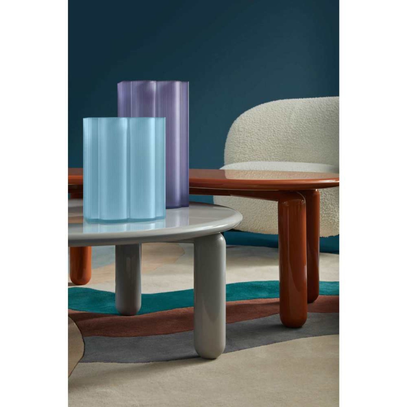 Kartell Βάζο 34 εκ. Violet σειρά Okra
 Βάζα