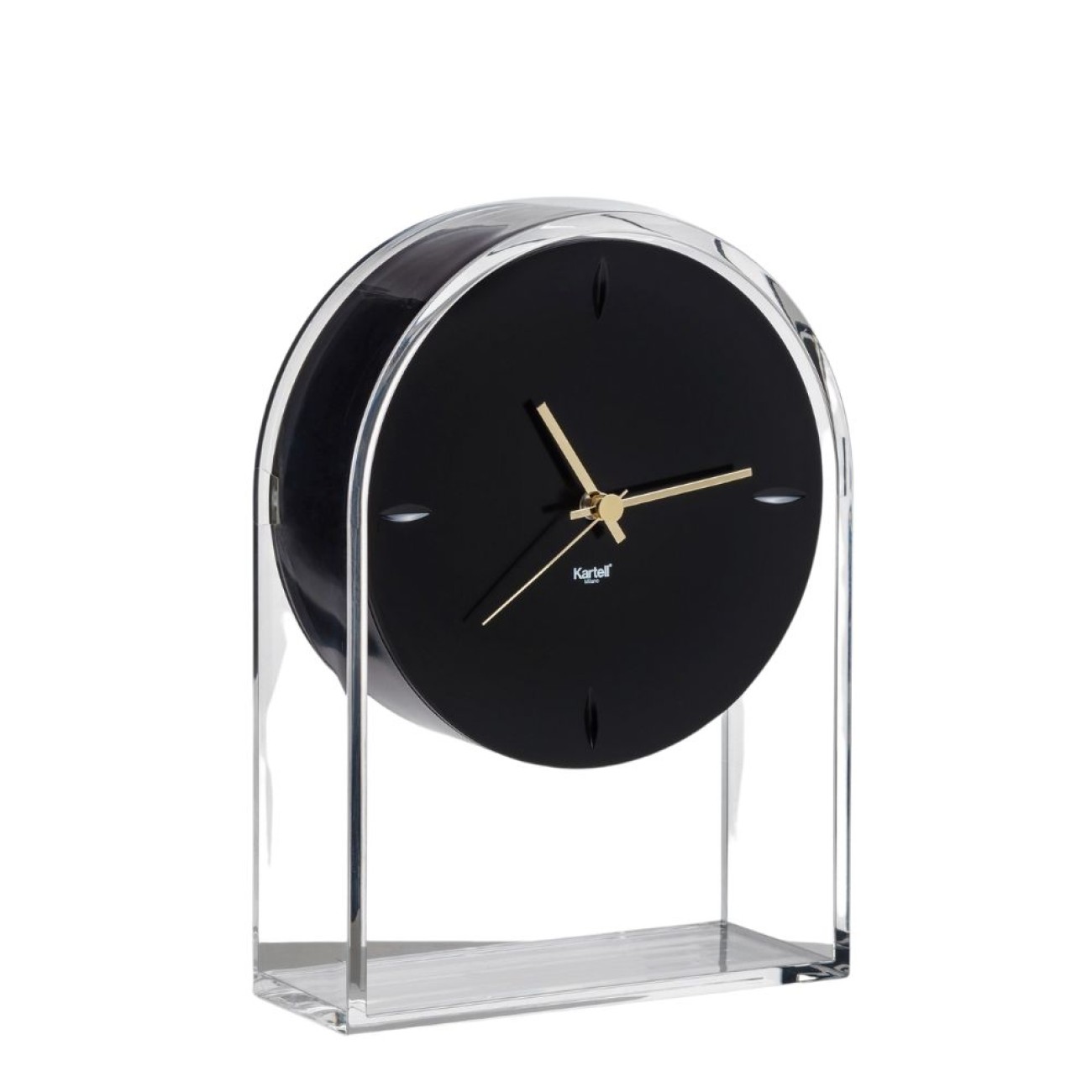 Kartell Ρολόι επιτραπέζιο 30εκ. Crystal/Black σειρά Air Du Temps Ρολόγια - Διάφορα διακοσμητικά