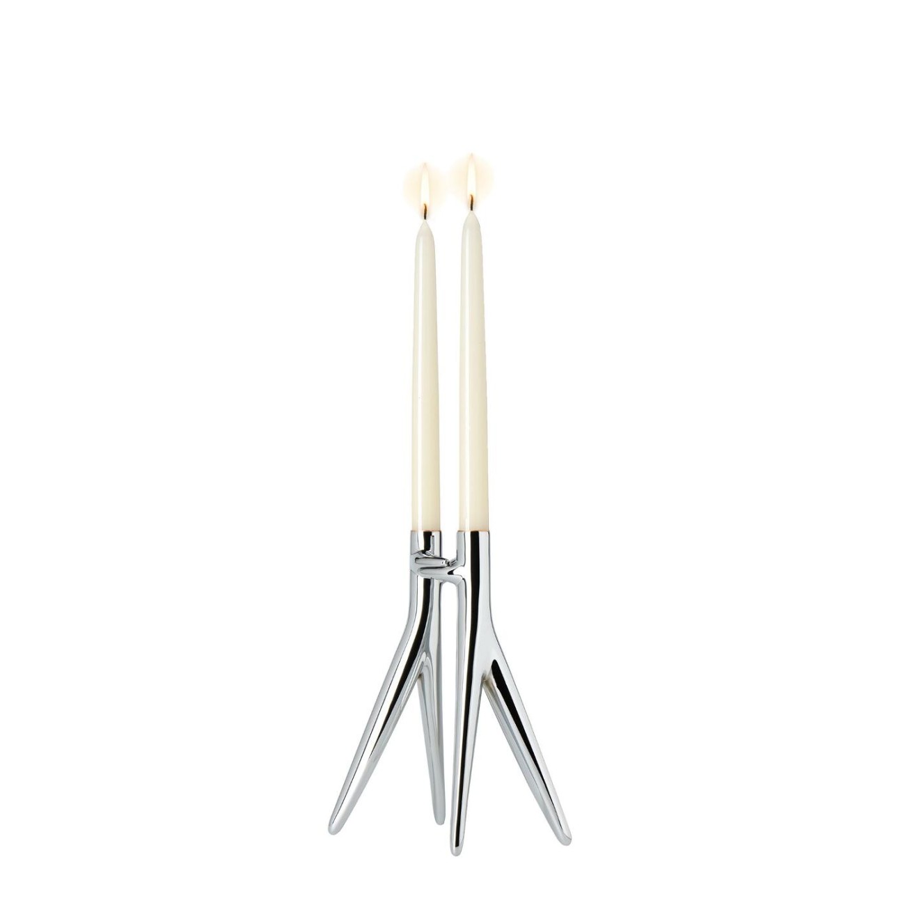 Kartell Κηροπήγιο γκρι 25cm σειρά Abbracciaio Κηροπήγια