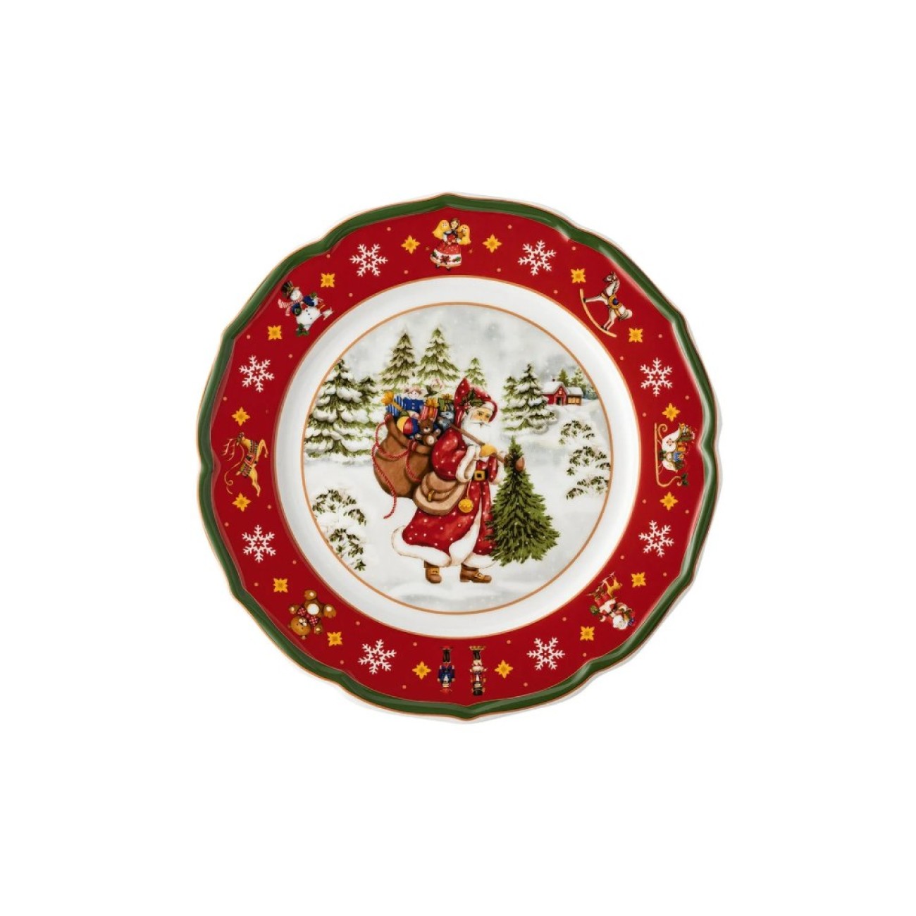 Hutschenreuther Πιάτο φρούτου 22 εκ. red σειρά Happy Wintertime
 Χριστουγεννιάτικα