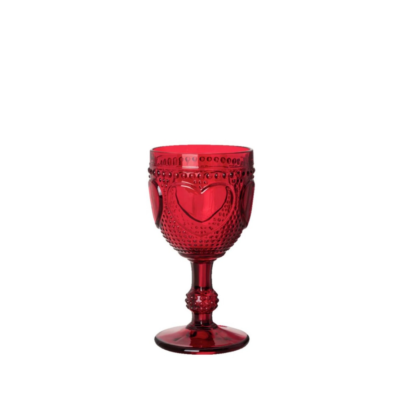 Hutchenreuther Ποτήρι με πόδι 16 εκ. γυάλινο red σειρά Christmas Love Χριστουγεννιάτικα