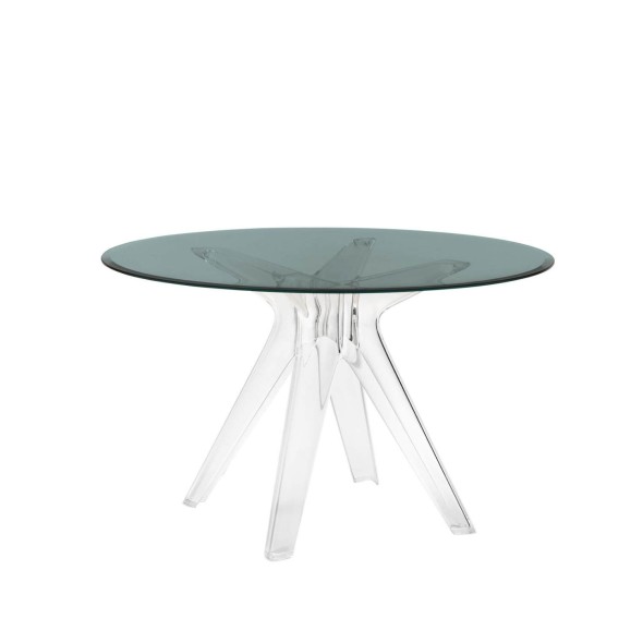 Kartell Τραπέζι Φ120 εκ smoke/clear σειρά Sir Gio Kartell Τραπέζι Φ120 εκ smoke/clear σειρά Sir Gio
