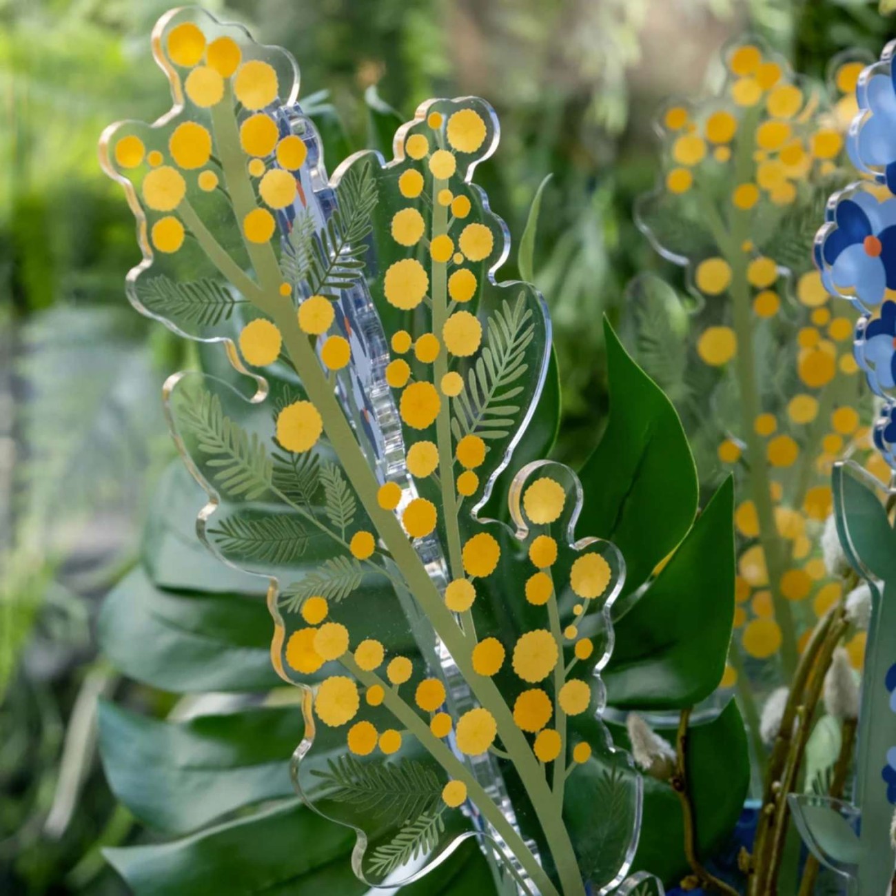 Vesta Λουλούδι Μιμόζα κίτρινη large σειρά Funny Flowers Τεχνητά άνθη