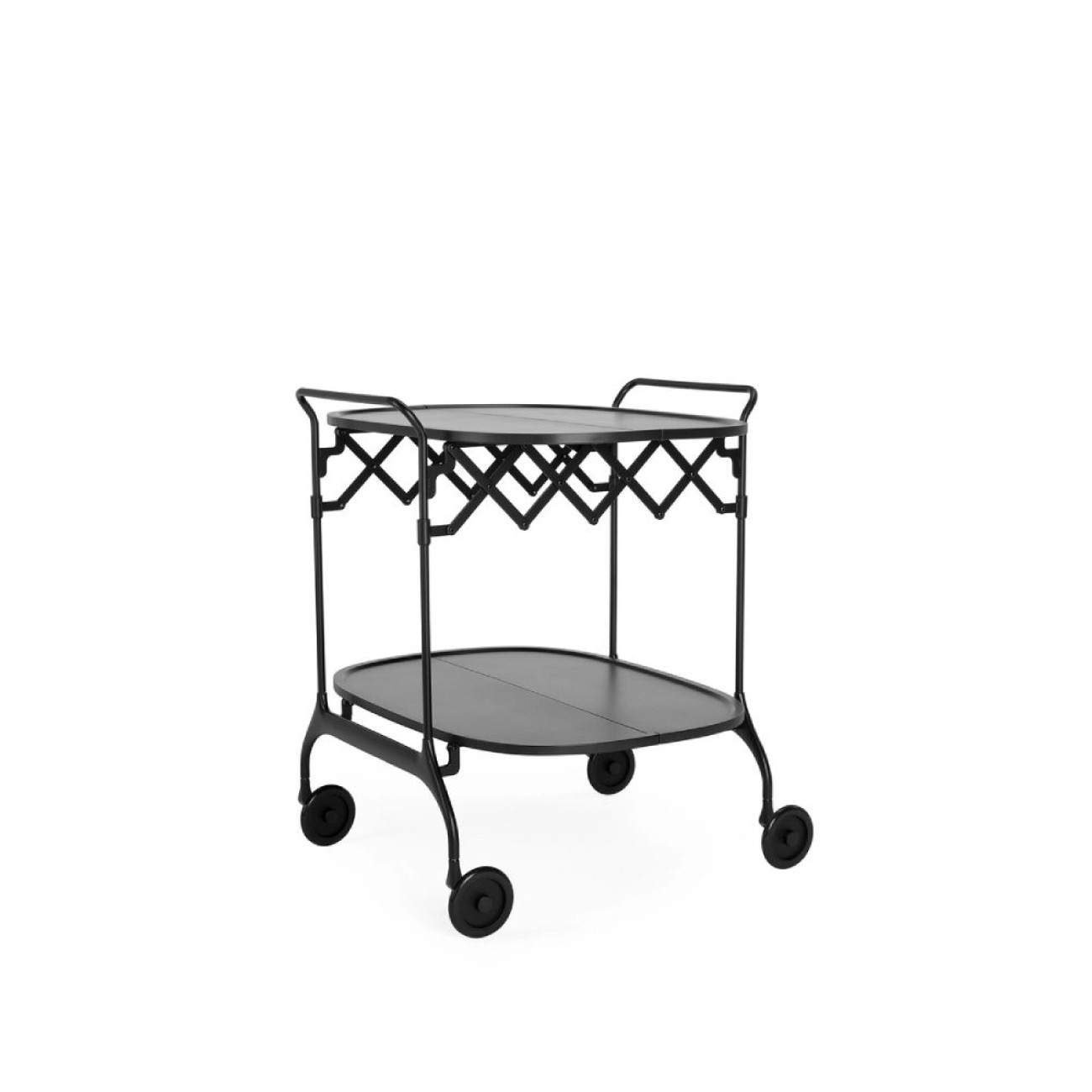 Kartell Τρόλευ black σειρά Gastone Τρόλεϊ/μπαρ