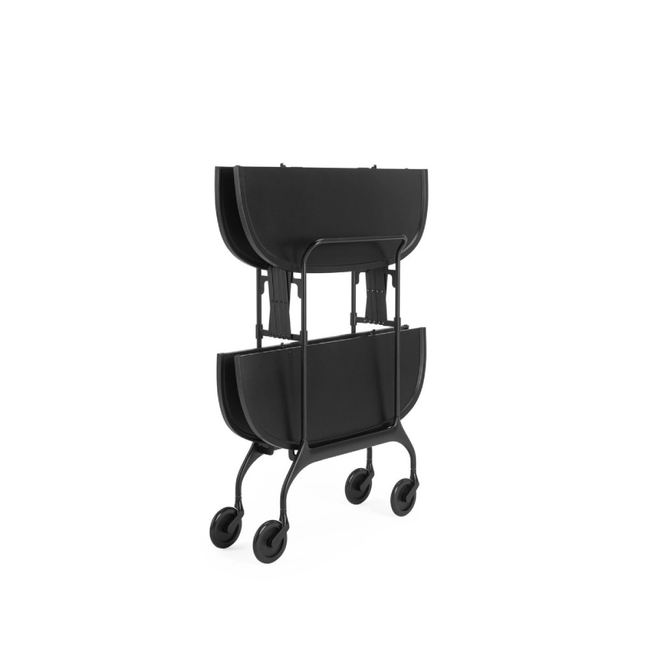 Kartell Τρόλευ black σειρά Gastone Τρόλεϊ/μπαρ