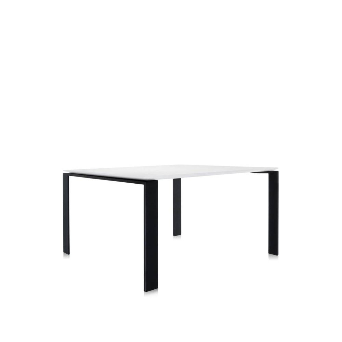 Kartell Τραπέζι λευκό/μαύρο 190X79X73 σειρά FOUR  Βοηθητικά τραπέζια