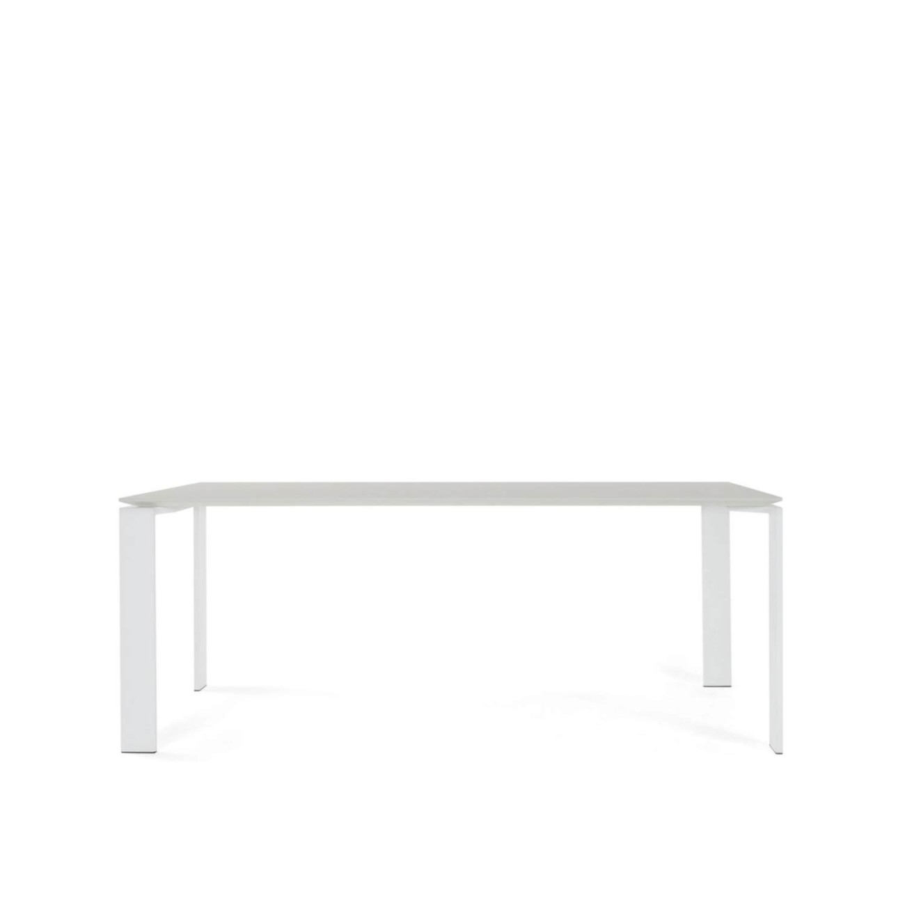 Kartell Τραπέζι 190X90 white soft touch laminate σειρα Four Βοηθητικά τραπέζια