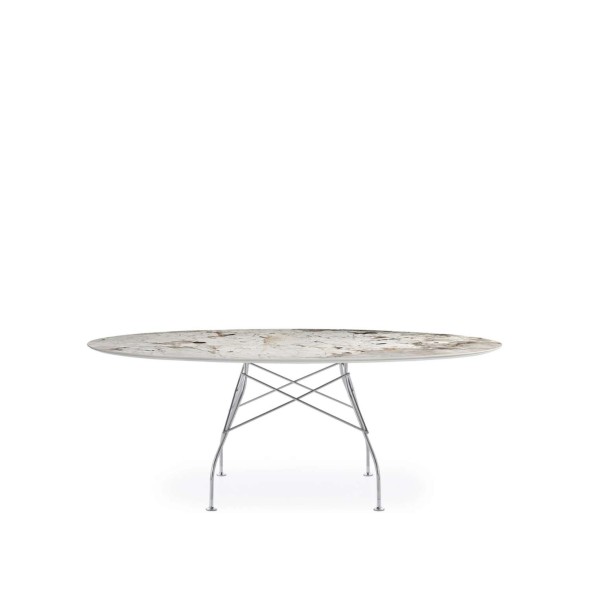 Kartell Τραπέζι 192Χ118 εκ. Nature Tundra/Black frame σειρά Glossy Kartell Τραπέζι 192Χ118 εκ. Nature Tundra/Black frame σειρά Glossy
