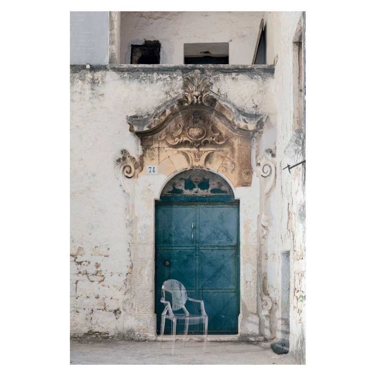 Kartell Καρέκλα με μπράτσο διάφανη σειρά Louis Ghost Καρέκλες