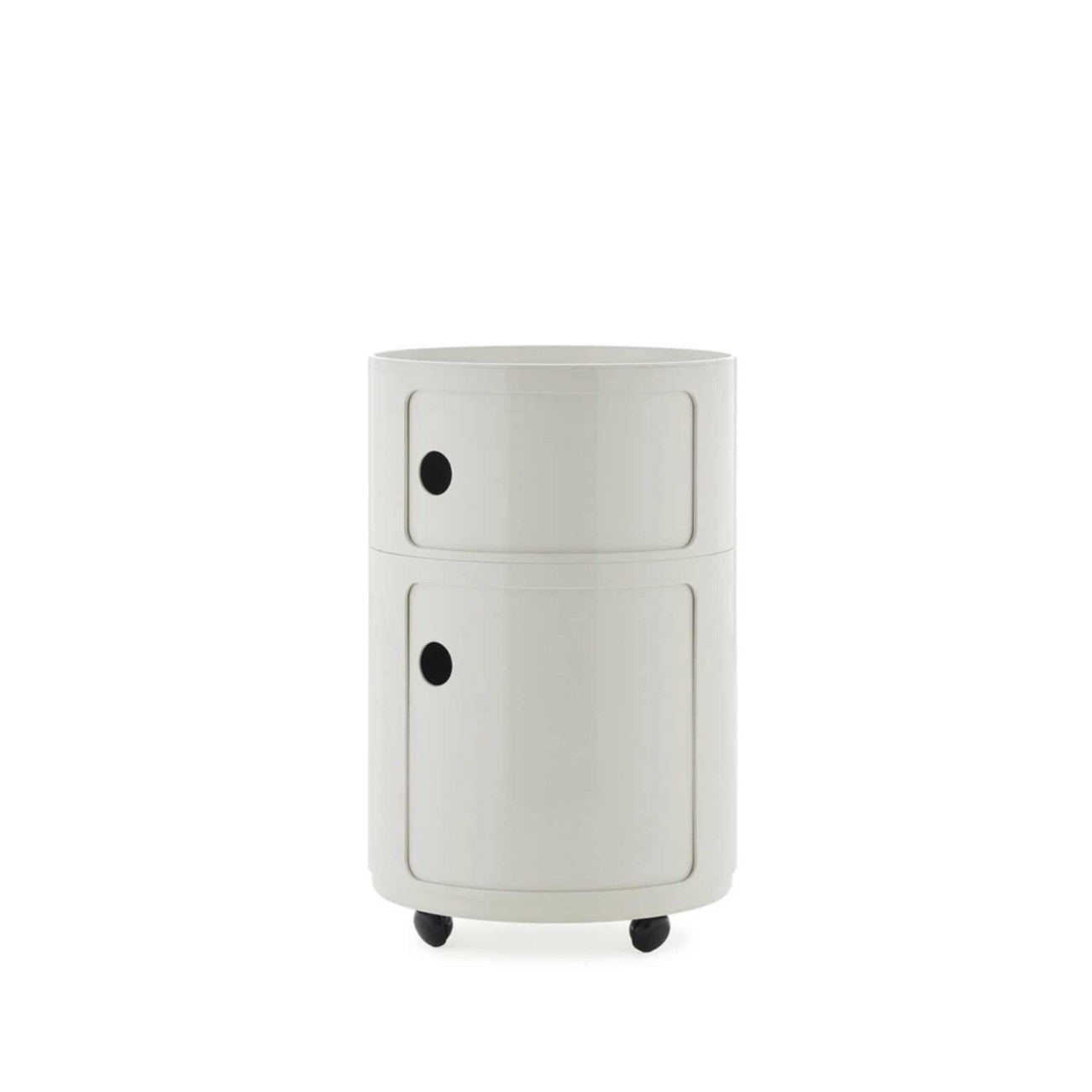 Kartell Συρταριέρα διπλή white διάμετρος 42 εκ. σειρά Componibili New Big Συρταριέρες