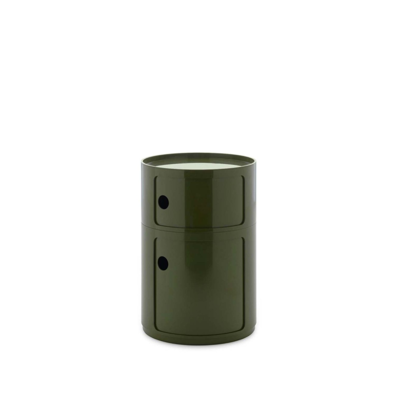 Kartell Συρταριέρα διπλή green διάμετρος 42 εκ. σειρά Componibili New Big Συρταριέρες