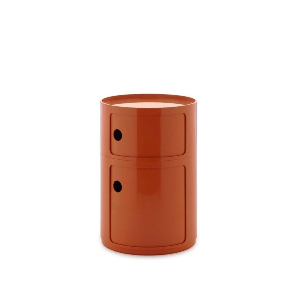 Kartell Συρταριέρα διπλή orange διάμετρος 42 εκ. σειρά Componibili New Big Kartell Συρταριέρα διπλή orange διάμετρος 42 εκ. σειρά Componibili New Big