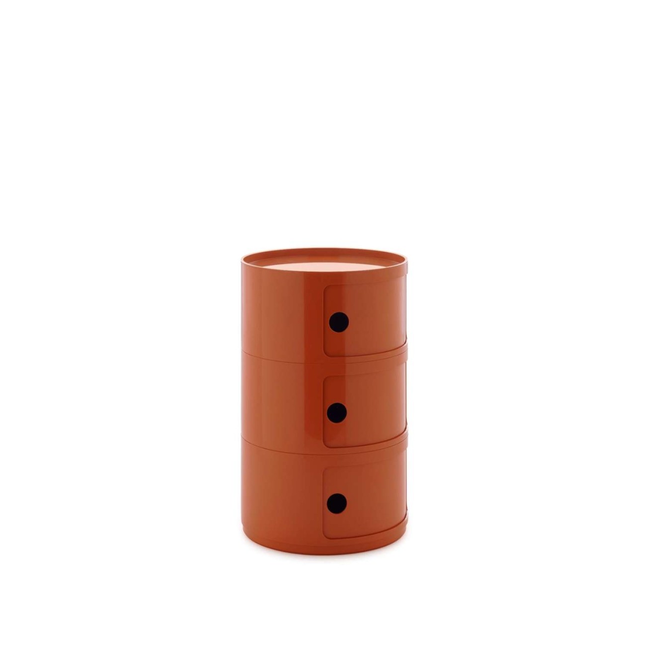 Kartell Συρταριέρα τριπλή orange διάμετρος 42 εκ. σειρά Componibili New Big Συρταριέρες