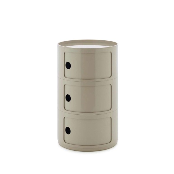 Kartell Συρταριέρα Φ42 εκ. τριπλή Dove Grey σειρά Componibili Big Kartell Συρταριέρα Φ42 εκ. τριπλή Dove Grey σειρά Componibili Big