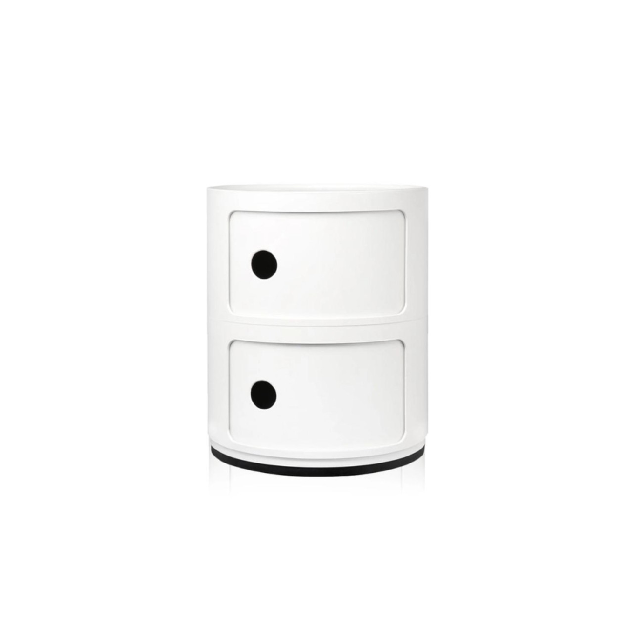 Kartell Συρταριέρα διπλή λευκή διάμετρος 32εκ. σειρά Componibili Συρταριέρες