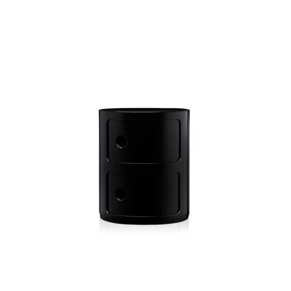 Kartell Συρταριέρα διπλή μαύρη διάμετρος 32εκ. σειρά Componibili