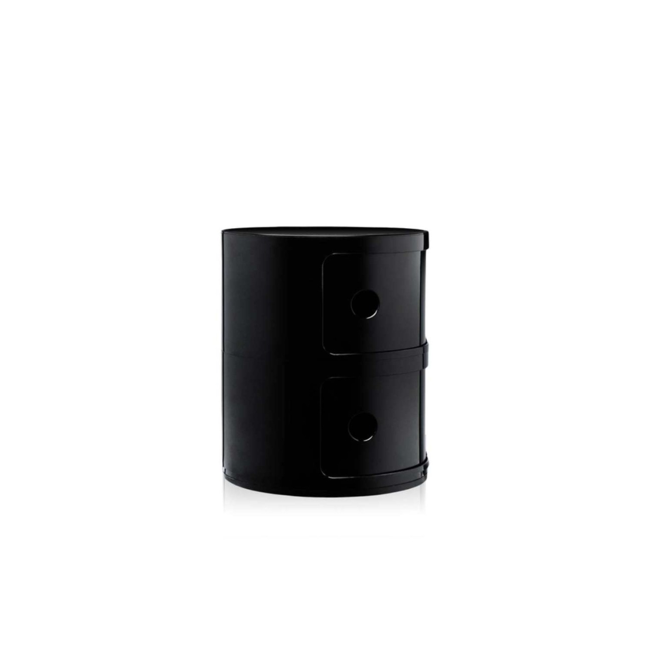 Kartell Συρταριέρα διπλή μαύρη διάμετρος 32εκ. σειρά Componibili Συρταριέρες