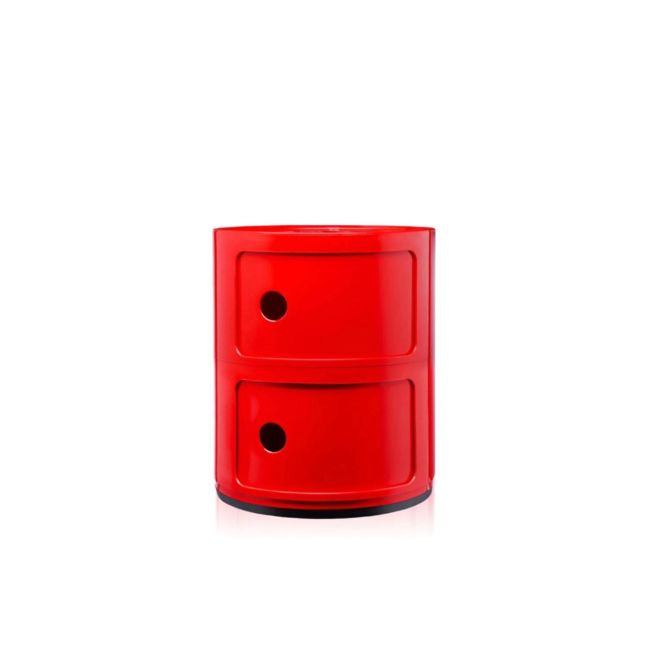 Kartell Συρταριέρα διπλή κόκκινη διάμετρος 32εκ. σειρά Componibili Συρταριέρες
