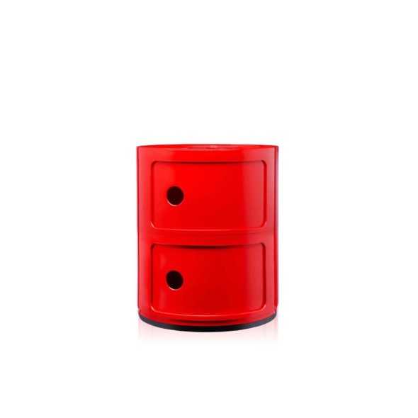 Kartell Συρταριέρα διπλή κόκκινη διάμετρος 32εκ. σειρά Componibili Kartell Συρταριέρα διπλή κόκκινη διάμετρος 32εκ. σειρά Componibili