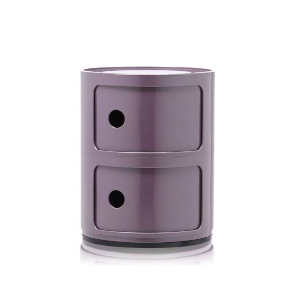 Kartell Συρταριέρα διπλή βιολέ διάμετρος 32εκ. σειρά Componibili Kartell Συρταριέρα διπλή βιολέ διάμετρος 32εκ. σειρά Componibili