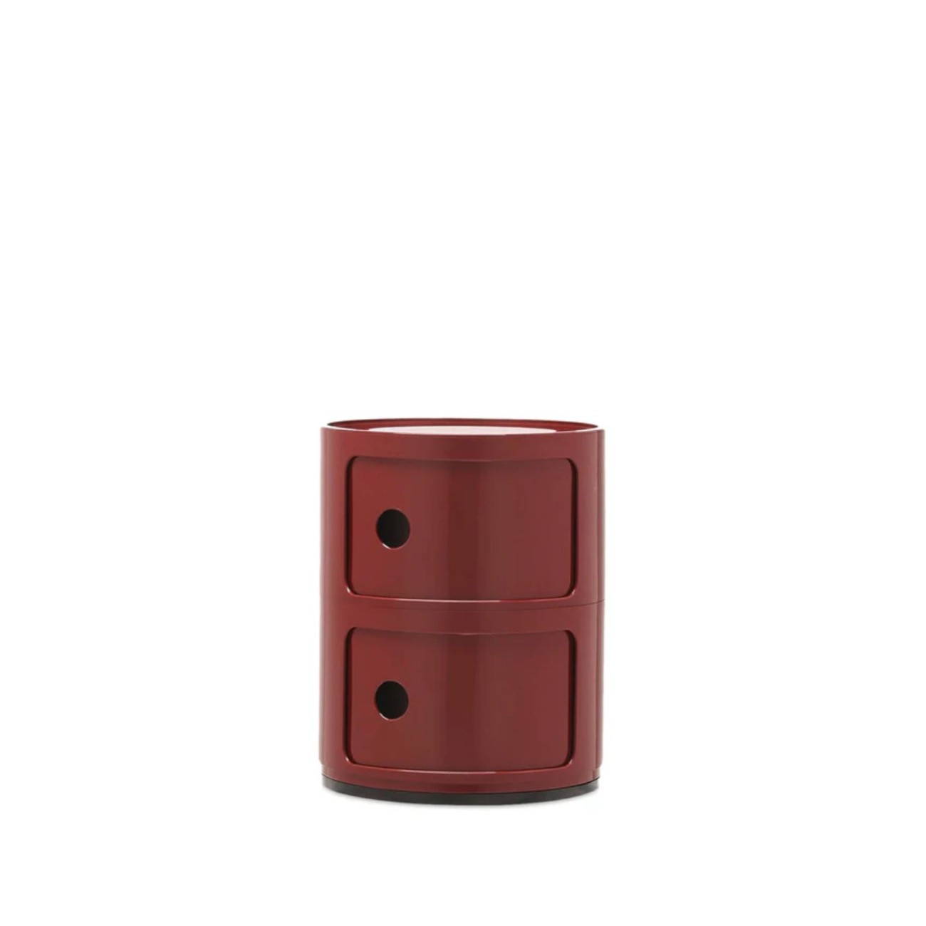 Kartell Συρταριέρα διπλή burgundy διάμετρος 32 εκ. σειρά Componibili Συρταριέρες