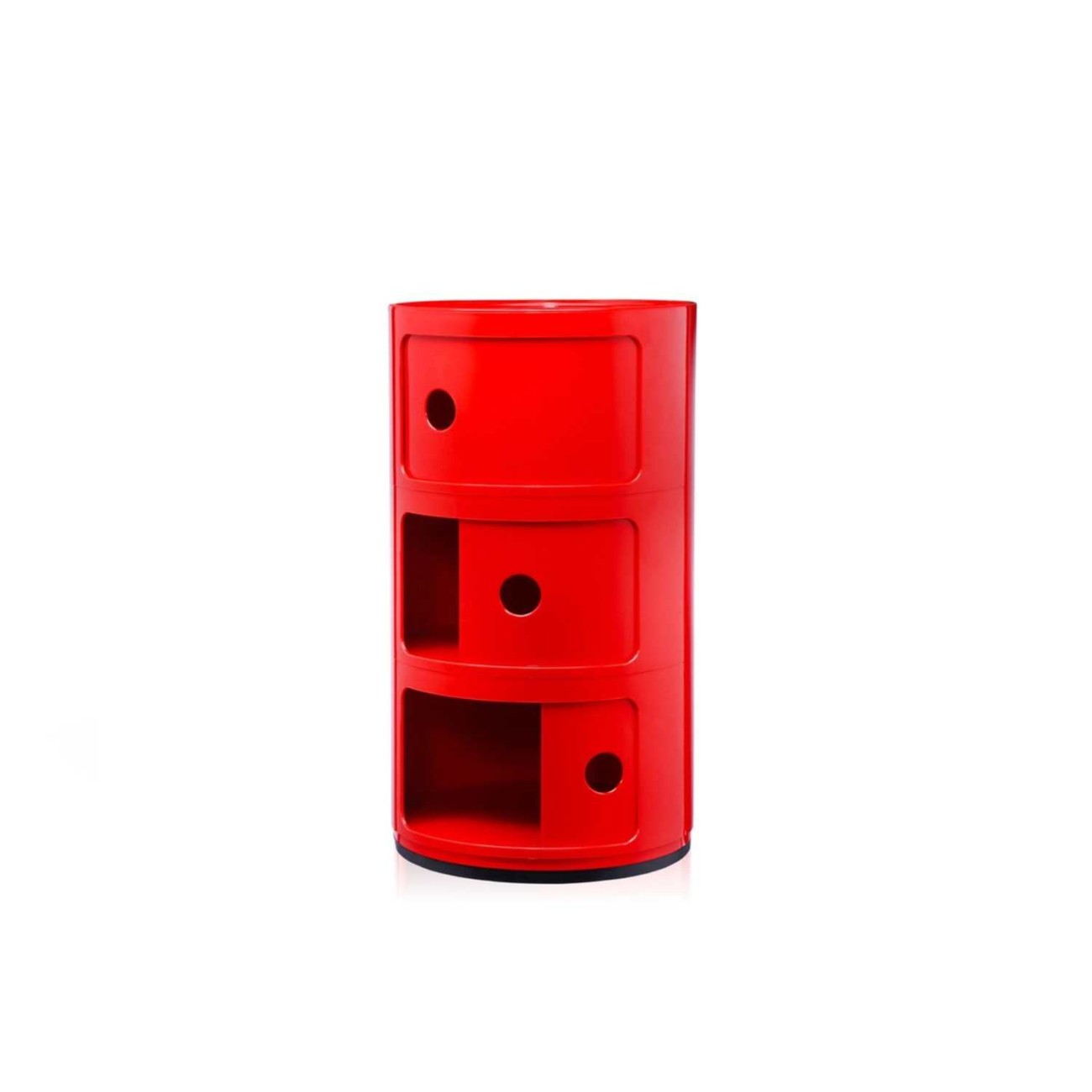 Kartell Συρταριέρα τριπλή κόκκινη διάμετρος 32εκ. σειρά Componibili Συρταριέρες