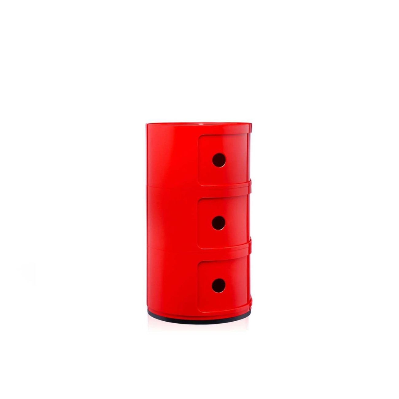 Kartell Συρταριέρα τριπλή κόκκινη διάμετρος 32εκ. σειρά Componibili Συρταριέρες