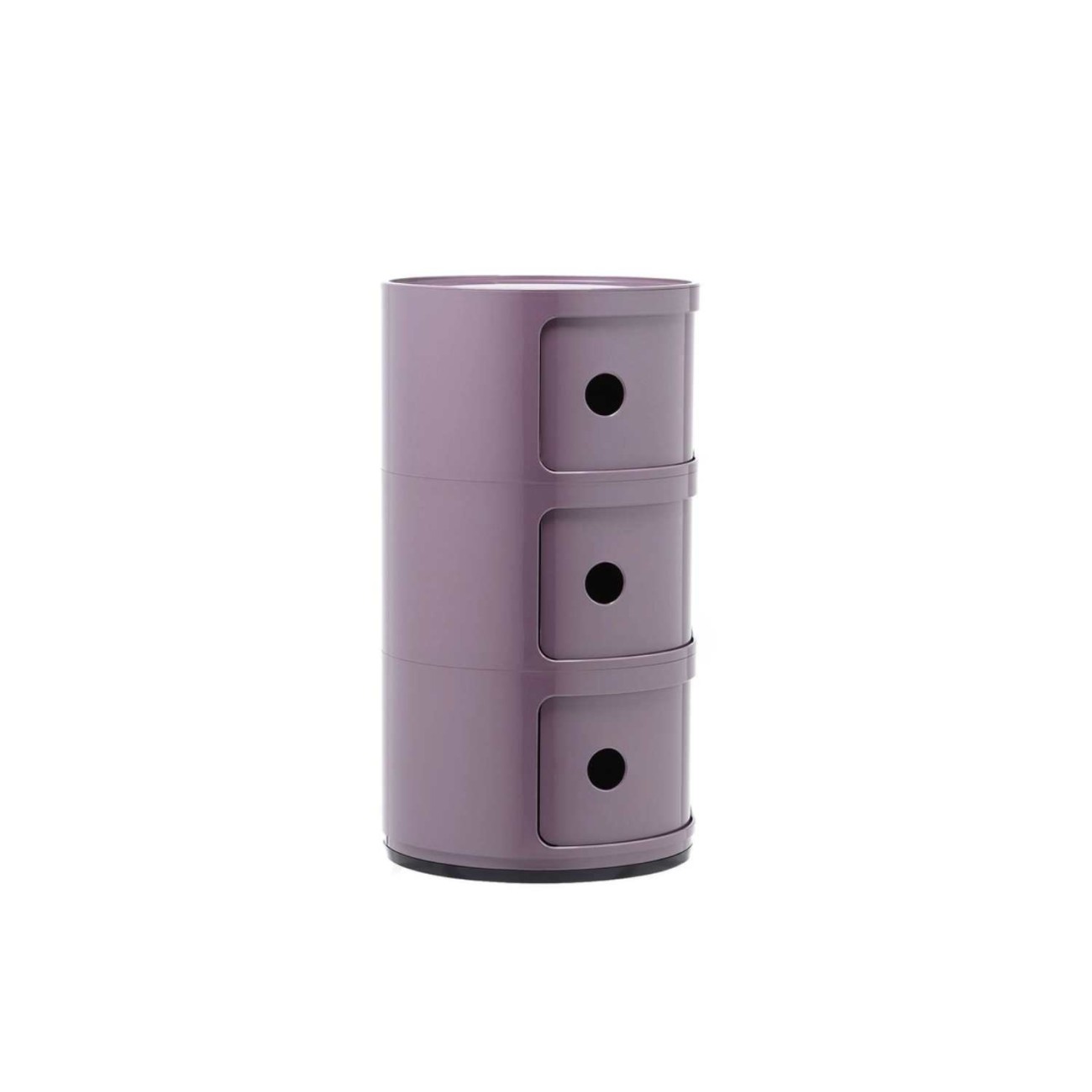 Kartell Συρταριέρα τριπλή βιολέ διάμετρος 32εκ. σειρά Componibili Συρταριέρες