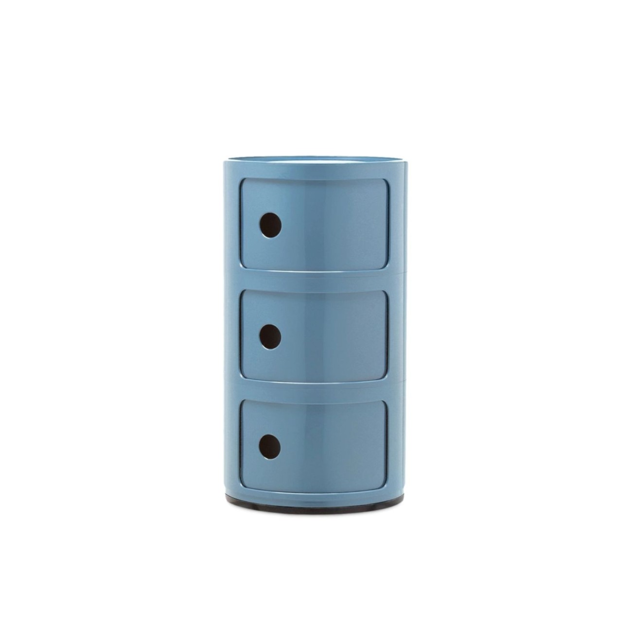 Kartell Συρταριέρα τριπλή Sky Blue διάμετρος 32 εκ. σειρά Componibili Συρταριέρες