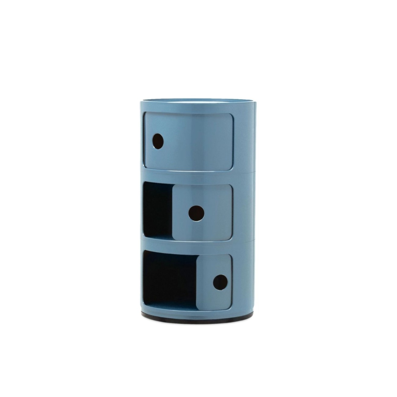 Kartell Συρταριέρα τριπλή Sky Blue διάμετρος 32 εκ. σειρά Componibili Συρταριέρες