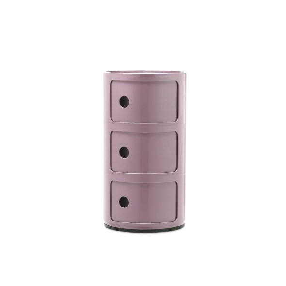 Kartell Συρταριέρα τριπλή Mauve διάμετρος 32 εκ. σειρά Componibili Kartell Συρταριέρα τριπλή Mauve διάμετρος 32 εκ. σειρά Componibili