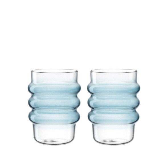 Leonardo Σετ 2 τεμ ποτήρι νερού/αναψυκτικού 440 ml blue σειρά Sole
