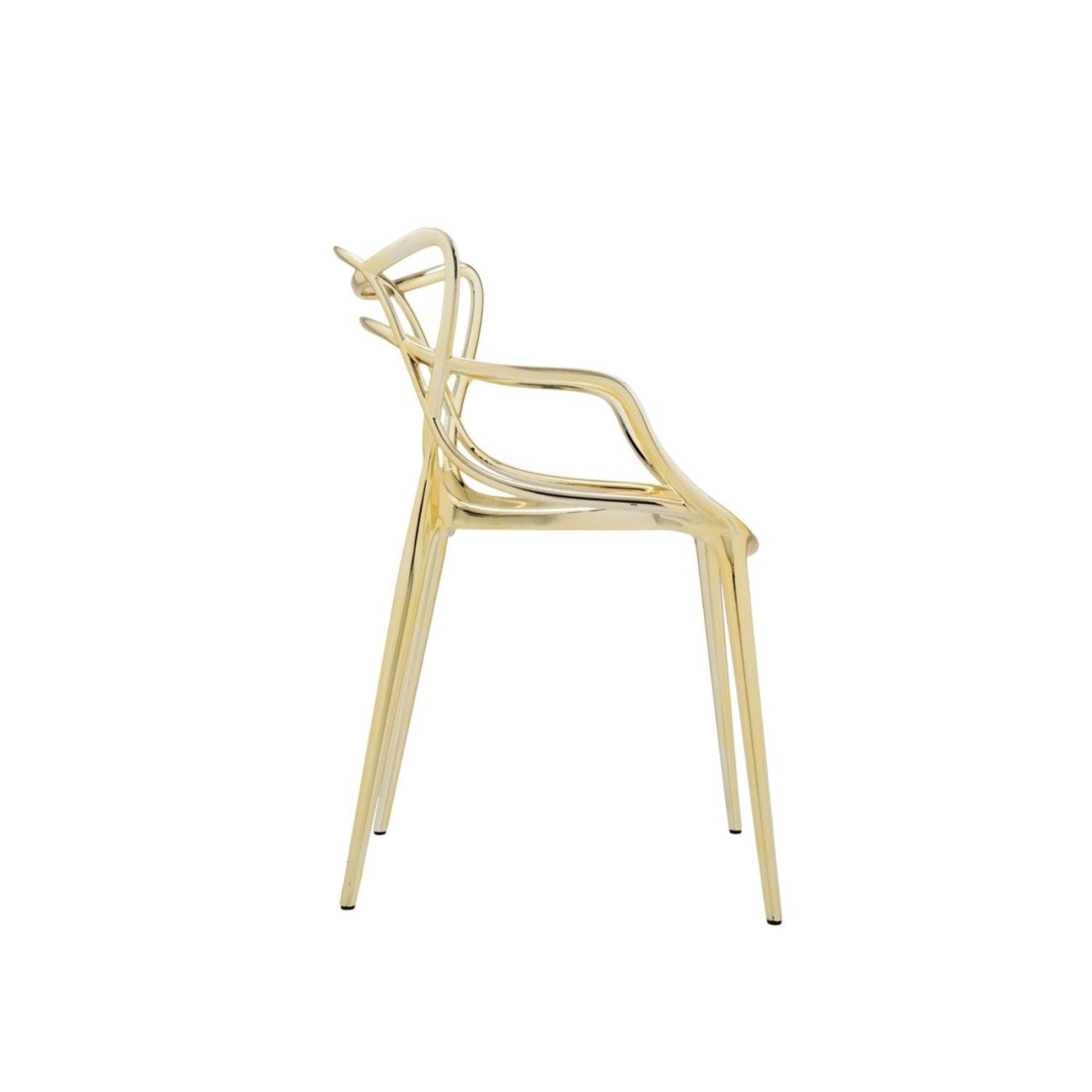 Kartell Καρέκλα χρυσή 84εκ. σειρά Masters Καρέκλες