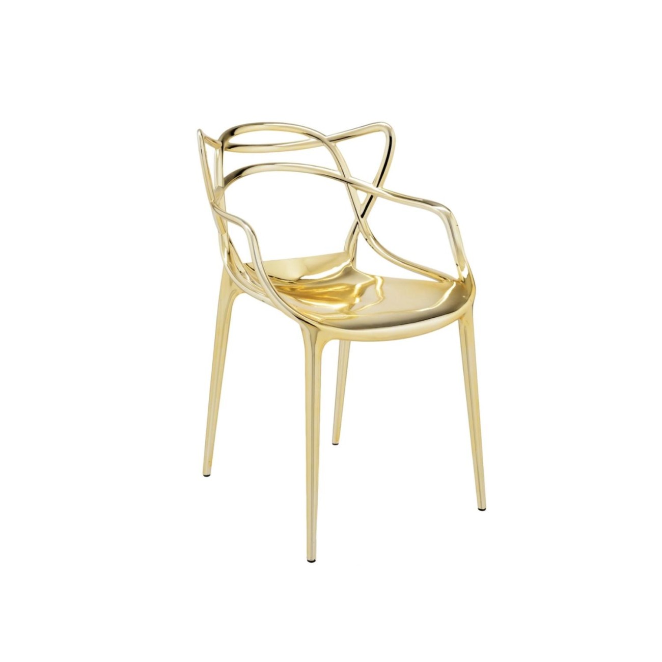 Kartell Καρέκλα χρυσή 84εκ. σειρά Masters Καρέκλες