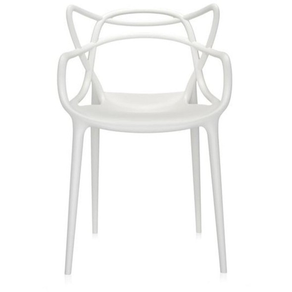Kartell Καρέκλα λευκή 84εκ. σειρά Masters