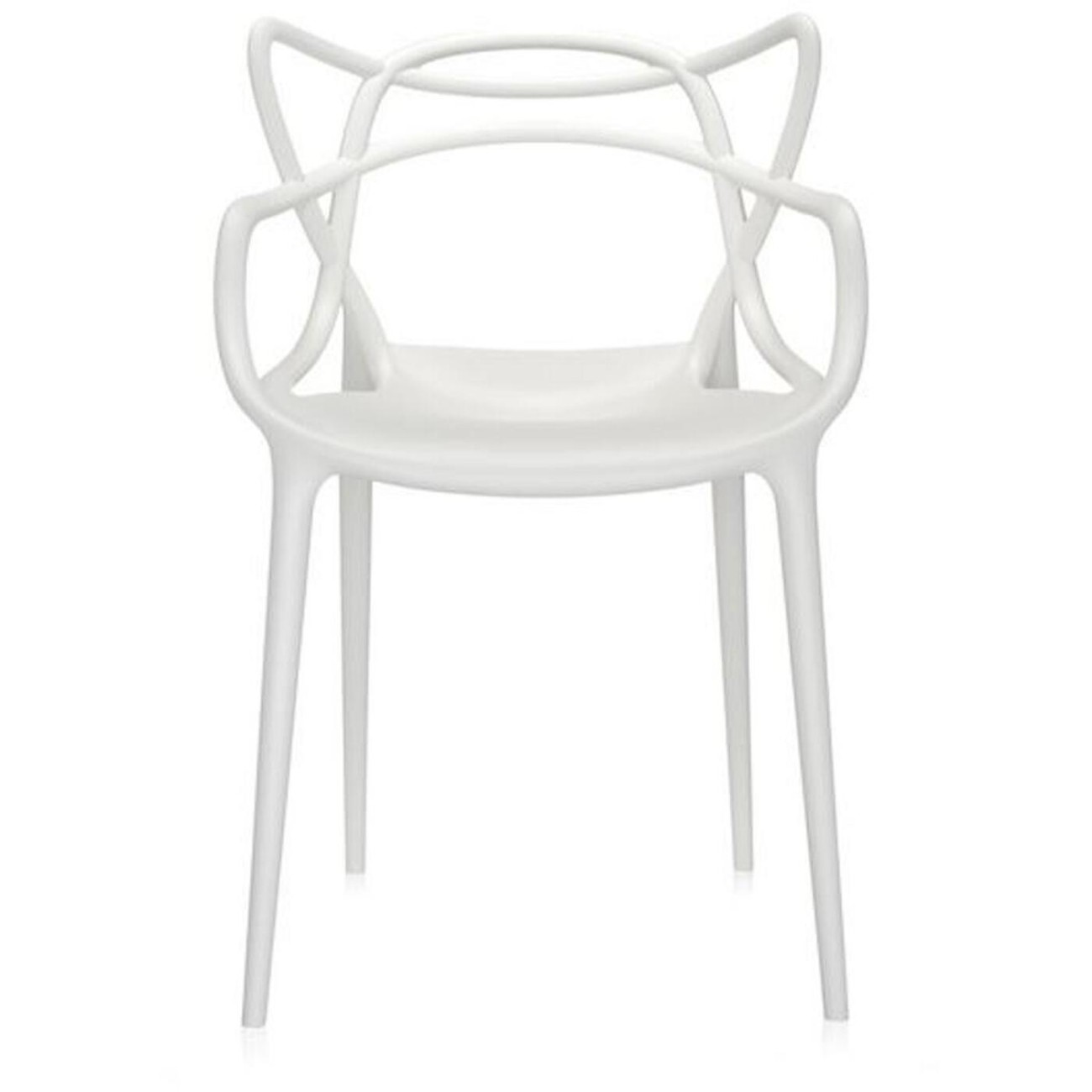 Kartell Καρέκλα λευκή 84εκ. σειρά Masters Καρέκλες