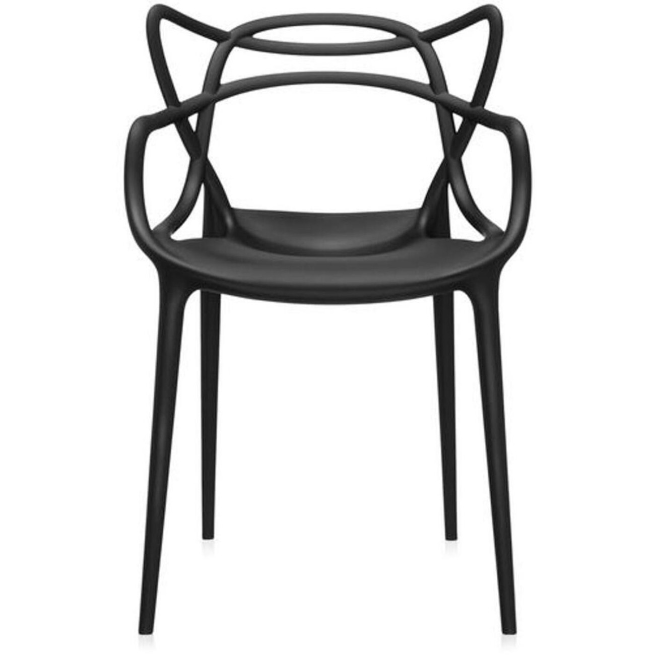 Kartell Καρέκλα μαύρη 84εκ. σειρά Masters Καρέκλες